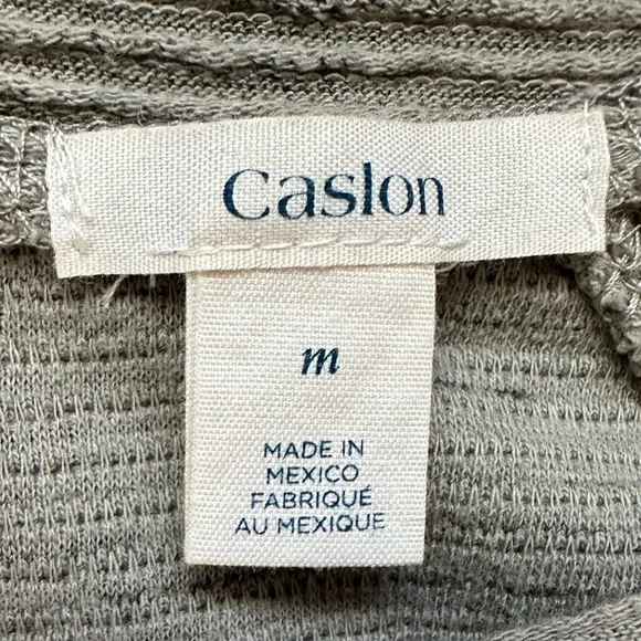 CASLON light gray ribbed 3/4 sleeve sweater dress size Medium - Picture 8 of 8